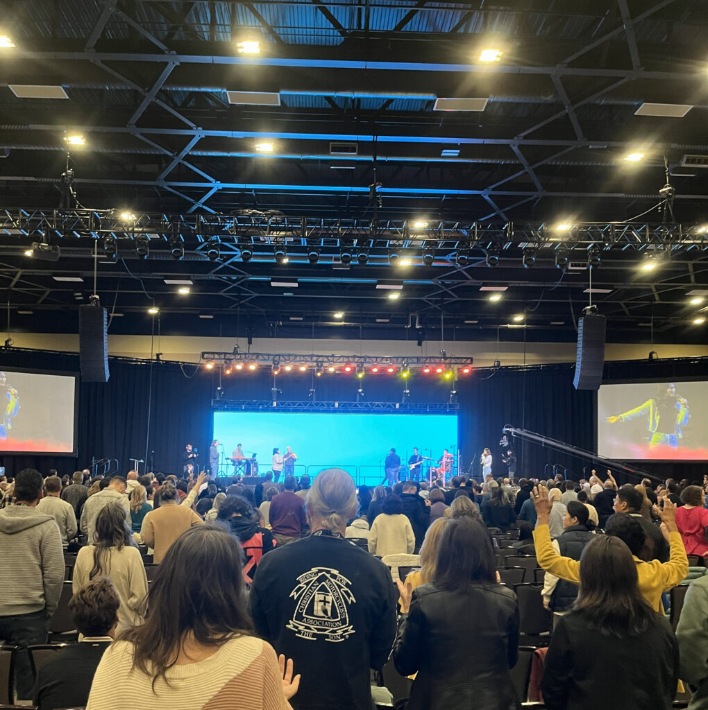 A candid picture from the VOA conference in 2024.