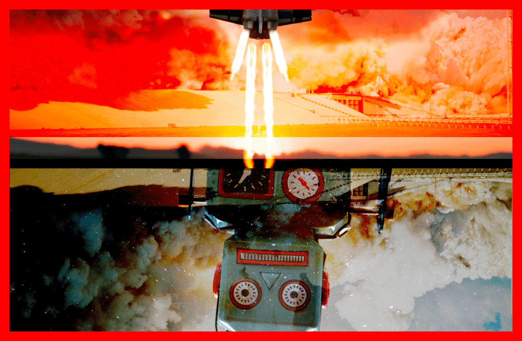 Spaceship and robot image